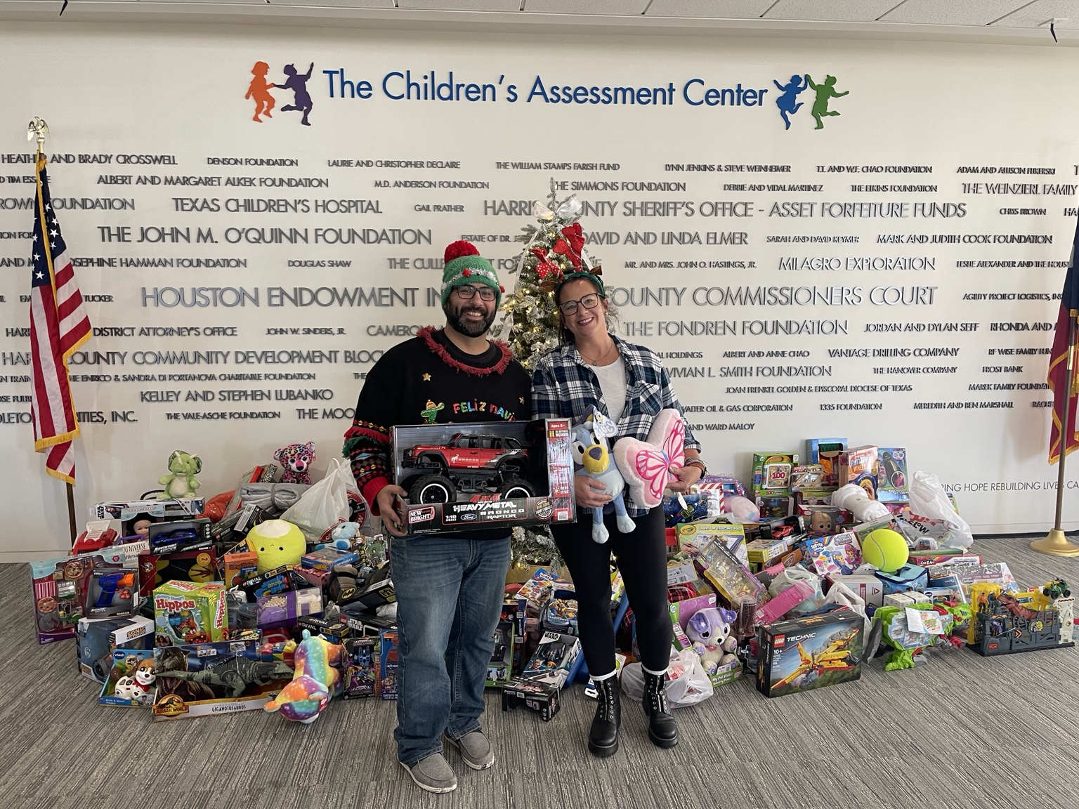 Original photograph of toy delivery at the Children’s Assessment Center